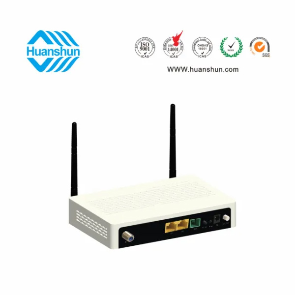 HSOS111762GNW FTTH 終端（XPON ONU WIFI，WDM CATV）（GE+FE+2*2WIFI+WDM+CATV NE)